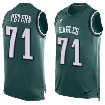 Eagles #71 Jason Peters Midnight Green Team Color Men's Stitched NFL Limited Tank Top Jersey Eagles #71 Jason Peters Midnight Green Team Color Men's Stitched NFL Limited Tank Top Jersey