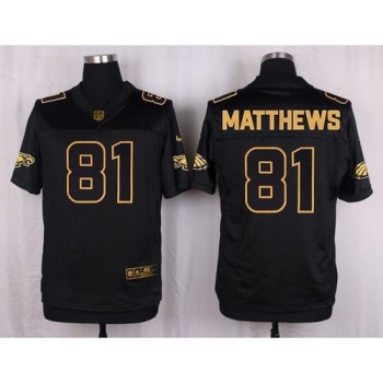 Eagles #81 Jordan Matthews Black Men's Stitched NFL Elite Pro Line Gold Collection Jersey Eagles #81 Jordan Matthews Black Men's Stitched NFL Elite Pro Line Gold Collection Jersey