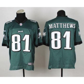 Eagles #81 Jordan Matthews Midnight Green Team Color Men's Stitched NFL Elite Jersey Eagles #81 Jordan Matthews Midnight Green Team Color Men's Stitched NFL Elite Jersey