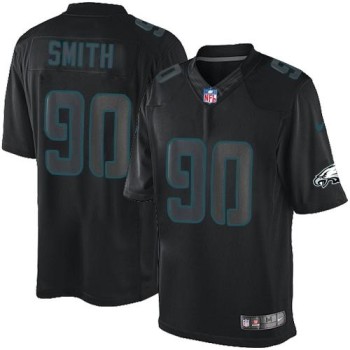 Eagles #90 Marcus Smith Black Men's Stitched NFL Impact Limited Jersey Eagles #90 Marcus Smith Black Men's Stitched NFL Impact Limited Jersey