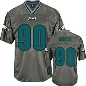Eagles #90 Marcus Smith Grey Men's Stitched NFL Elite Vapor Jersey Eagles #90 Marcus Smith Grey Men's Stitched NFL Elite Vapor Jersey