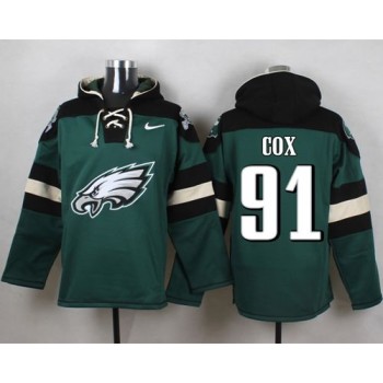 Eagles #91 Fletcher Cox Midnight Green Player Pullover NFL Hoodie Eagles #91 Fletcher Cox Midnight Green Player Pullover NFL Hoodie