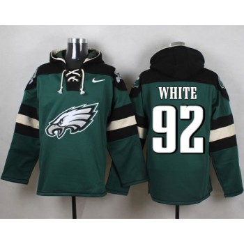 Eagles #92 Reggie White Midnight Green Player Pullover NFL Hoodie