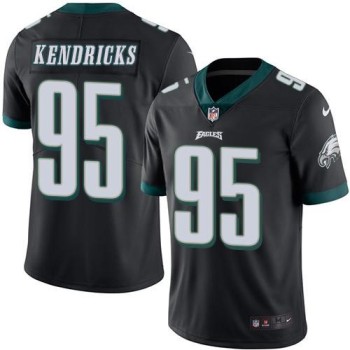 Eagles #95 Mychal Kendricks Black Men's Stitched NFL Limited Rush Jersey Eagles #95 Mychal Kendricks Black Men's Stitched NFL Limited Rush Jersey
