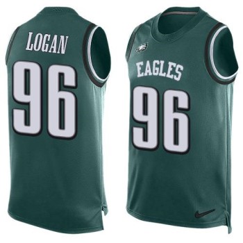 Eagles #96 Bennie Logan Midnight Green Team Color Men's Stitched NFL Limited Tank Top Jersey