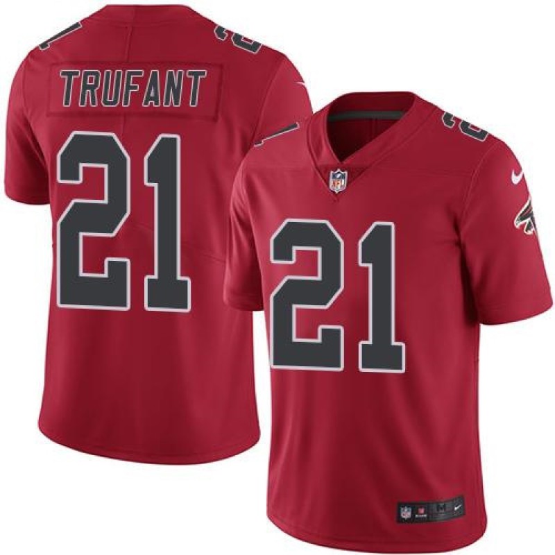 Nike Falcons #21 Desmond Trufant Red Men's Stitched NFL Limited Rush Jersey Nike Falcons #21 Desmond Trufant Red Men's Stitched NFL Limited Rush Jersey