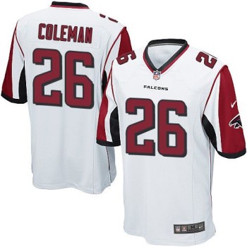 Falcons #26 Tevin Coleman White Youth Stitched NFL Elite Jersey Falcons #26 Tevin Coleman White Youth Stitched NFL Elite Jersey