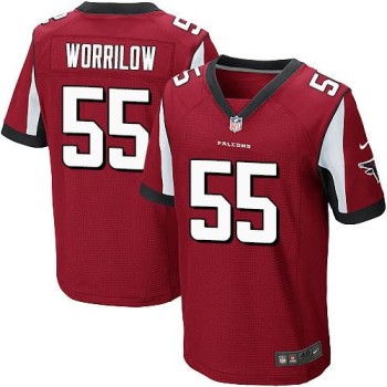 Falcons #55 Paul Worrilow Red Team Color Men's Stitched NFL Elite Jersey Falcons #55 Paul Worrilow Red Team Color Men's Stitched NFL Elite Jersey