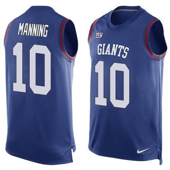 Giants #10 Eli Manning Royal Blue Team Color Men's Stitched NFL Limited Tank Top Jersey Giants #10 Eli Manning Royal Blue Team Color Men's Stitched NFL Limited Tank Top Jersey