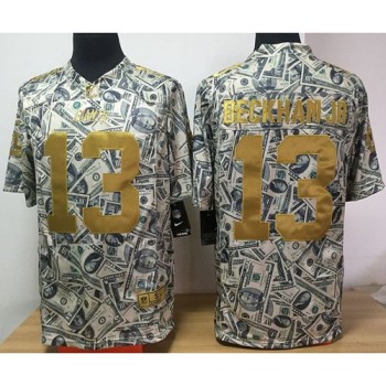Giants #13 Odell Beckham Jr Dollar Fashion Men's Stitched NFL Elite Jersey Giants #13 Odell Beckham Jr Dollar Fashion Men's Stitched NFL Elite Jersey