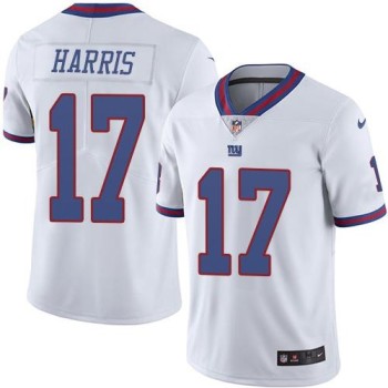 Giants #17 Dwayne Harris White Men's Stitched NFL Limited Rush Jersey Giants #17 Dwayne Harris White Men's Stitched NFL Limited Rush Jersey