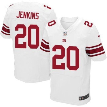 Giants #20 Janoris Jenkins White Men's Stitched NFL Elite Jersey Giants #20 Janoris Jenkins White Men's Stitched NFL Elite Jersey