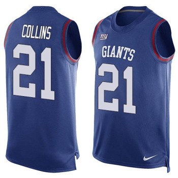 Giants #21 Landon Collins Royal Blue Team Color Men's Stitched NFL Limited Tank Top Jersey Giants #21 Landon Collins Royal Blue Team Color Men's Stitched NFL Limited Tank Top Jersey
