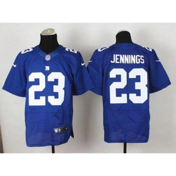Giants #23 Rashad Jennings Royal Blue Team Color Men's Stitched NFL Elite Jersey Giants #23 Rashad Jennings Royal Blue Team Color Men's Stitched NFL Elite Jersey