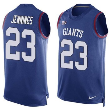 Giants #23 Rashad Jennings Royal Blue Team Color Men's Stitched NFL Limited Tank Top Jersey Giants #23 Rashad Jennings Royal Blue Team Color Men's Stitched NFL Limited Tank Top Jersey