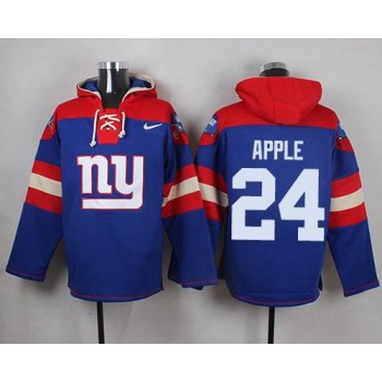 Giants #24 Eli Apple Royal Blue Player Pullover NFL Hoodie Giants #24 Eli Apple Royal Blue Player Pullover NFL Hoodie