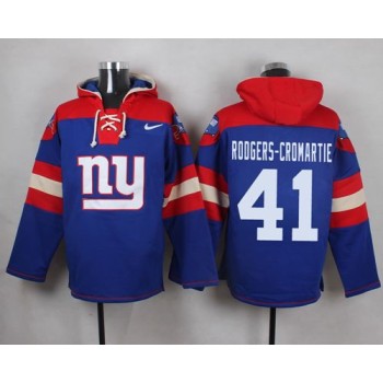 Giants #41 Dominique Rodgers-Cromartie Royal Blue Player Pullover NFL Hoodie Giants #41 Dominique Rodgers-Cromartie Royal Blue Player Pullover NFL Hoodie