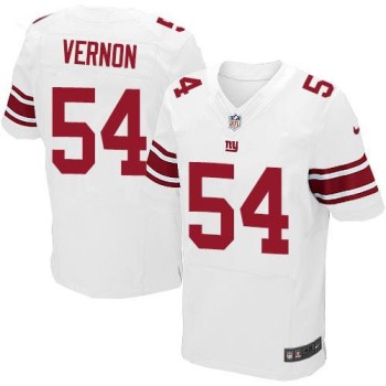 Giants #54 Olivier Vernon White Men's Stitched NFL Elite Jersey Giants #54 Olivier Vernon White Men's Stitched NFL Elite Jersey