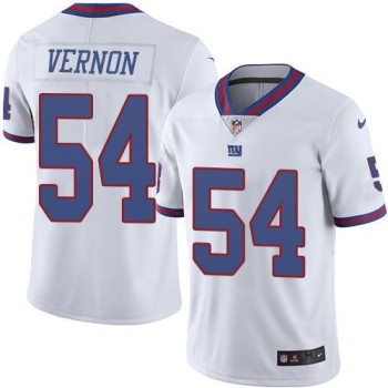 Giants #54 Olivier Vernon White Men's Stitched NFL Limited Rush Jersey Giants #54 Olivier Vernon White Men's Stitched NFL Limited Rush Jersey