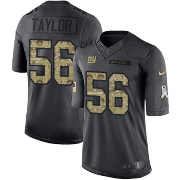Giants #56 Lawrence Taylor Black Men's Stitched NFL Limited 2016 Salute to Service Jersey Giants #56 Lawrence Taylor Black Men's Stitched NFL Limited 2016 Salute to Service Jersey