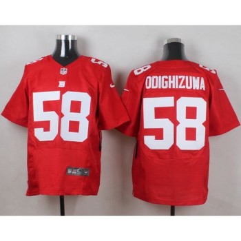 Giants #58 Owa Odighizuwa Red Alternate Men's Stitched NFL Elite Jersey Giants #58 Owa Odighizuwa Red Alternate Men's Stitched NFL Elite Jersey