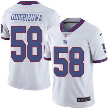 Giants #58 Owa Odighizuwa White Men's Stitched NFL Limited Rush Jersey Giants #58 Owa Odighizuwa White Men's Stitched NFL Limited Rush Jersey