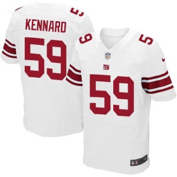 Giants #59 Devon Kennard White Men's Stitched NFL Elite Jersey Giants #59 Devon Kennard White Men's Stitched NFL Elite Jersey