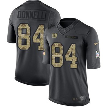 Giants #84 Larry Donnell Black Men's Stitched NFL Limited 2016 Salute to Service Jersey Giants #84 Larry Donnell Black Men's Stitched NFL Limited 2016 Salute to Service Jersey