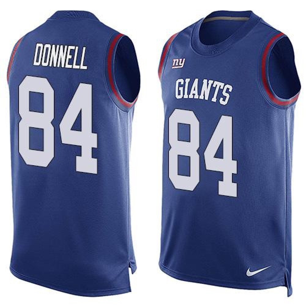 Giants #84 Larry Donnell Royal Blue Team Color Men's Stitched NFL Limited Tank Top Jersey