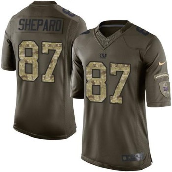 Giants #87 Sterling Shepard Green Men's Stitched NFL Limited Salute to Service Jersey Giants #87 Sterling Shepard Green Men's Stitched NFL Limited Salute to Service Jersey