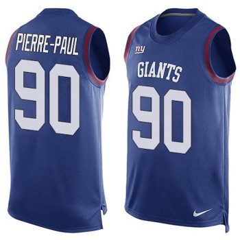 Giants #90 Jason Pierre-Paul Royal Blue Team Color Men's Stitched NFL Limited Tank Top Jersey Giants #90 Jason Pierre-Paul Royal Blue Team Color Men's Stitched NFL Limited Tank Top Jersey