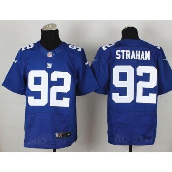 Giants #92 Michael Strahan Royal Blue Team Color Men's Stitched NFL Elite Jersey Giants #92 Michael Strahan Royal Blue Team Color Men's Stitched NFL Elite Jersey