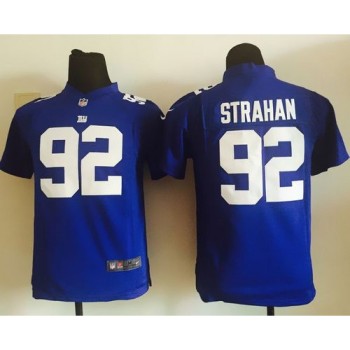 Giants #92 Michael Strahan Royal Blue Team Color Youth Stitched NFL Elite Jersey Giants #92 Michael Strahan Royal Blue Team Color Youth Stitched NFL Elite Jersey