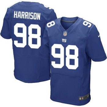 Giants #98 Damon Harrison Royal Blue Team Color Men's Stitched NFL Elite Jersey Giants #98 Damon Harrison Royal Blue Team Color Men's Stitched NFL Elite Jersey
