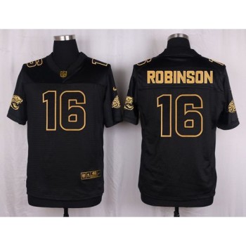 Jaguars #16 Denard Robinson Black Men's Stitched NFL Elite Pro Line Gold Collection Jersey Jaguars #16 Denard Robinson Black Men's Stitched NFL Elite Pro Line Gold Collection Jersey