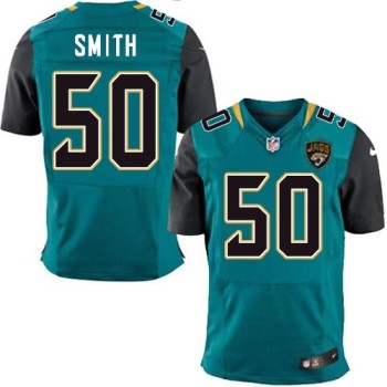 Jaguars #50 Telvin Smith Teal Green Team Color Men's Stitched NFL Elite Jersey Jaguars #50 Telvin Smith Teal Green Team Color Men's Stitched NFL Elite Jersey