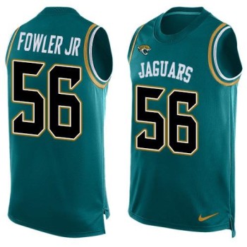 Jaguars #56 Dante Fowler Jr Teal Green Team Color Men's Stitched NFL Limited Tank Top Jersey Jaguars #56 Dante Fowler Jr Teal Green Team Color Men's Stitched NFL Limited Tank Top Jersey