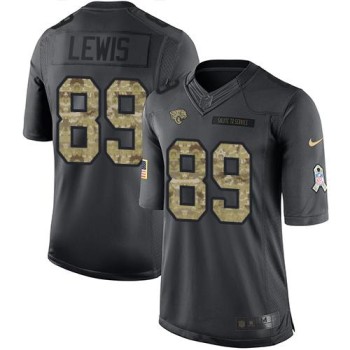 Jaguars #89 Marcedes Lewis Black Men's Stitched NFL Limited 2016 Salute To Service Jersey Jaguars #89 Marcedes Lewis Black Men's Stitched NFL Limited 2016 Salute To Service Jersey