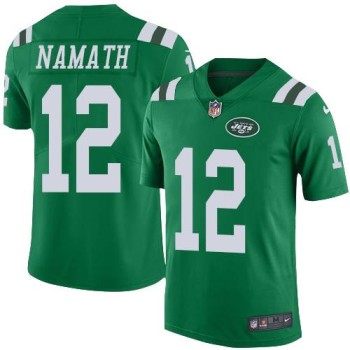 Jets #12 Joe Namath Green Youth Stitched NFL Elite Rush Jersey Jets #12 Joe Namath Green Youth Stitched NFL Elite Rush Jersey