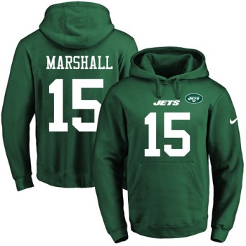 Jets #15 Brandon Marshall Green Name & Number Pullover NFL Hoodie Jets #15 Brandon Marshall Green Name & Number Pullover NFL Hoodie