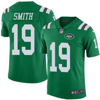 Jets #19 Devin Smith Green Men's Stitched NFL Elite Rush Jersey Jets #19 Devin Smith Green Men's Stitched NFL Elite Rush Jersey