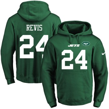 Jets #24 Darrelle Revis Green Name & Number Pullover NFL Hoodie Jets #24 Darrelle Revis Green Name & Number Pullover NFL Hoodie