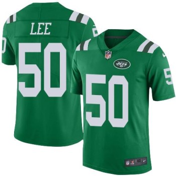 Jets #50 Darron Lee Green Men's Stitched NFL Elite Rush Jersey Jets #50 Darron Lee Green Men's Stitched NFL Elite Rush Jersey