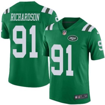 Jets #91 Sheldon Richardson Green Men's Stitched NFL Elite Rush Jersey Jets #91 Sheldon Richardson Green Men's Stitched NFL Elite Rush Jersey