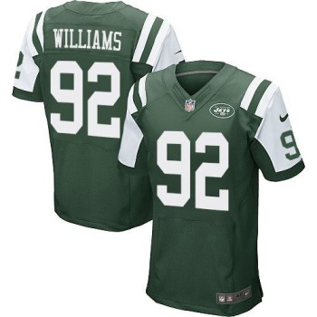 Jets #92 Leonard Williams Green Team Color Men's Stitched NFL Elite Jersey Jets #92 Leonard Williams Green Team Color Men's Stitched NFL Elite Jersey