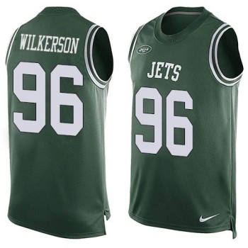 Jets #96 Muhammad Wilkerson Green Team Color Men's Stitched NFL Limited Tank Top Jersey