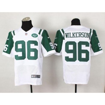 Jets #96 Muhammad Wilkerson White Men's Stitched NFL Elite Jersey Jets #96 Muhammad Wilkerson White Men's Stitched NFL Elite Jersey