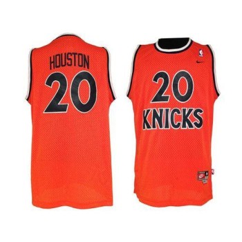 Knicks #20 Allan Houston Orange Throwback Stitched NBA Jersey Knicks #20 Allan Houston Orange Throwback Stitched NBA Jersey