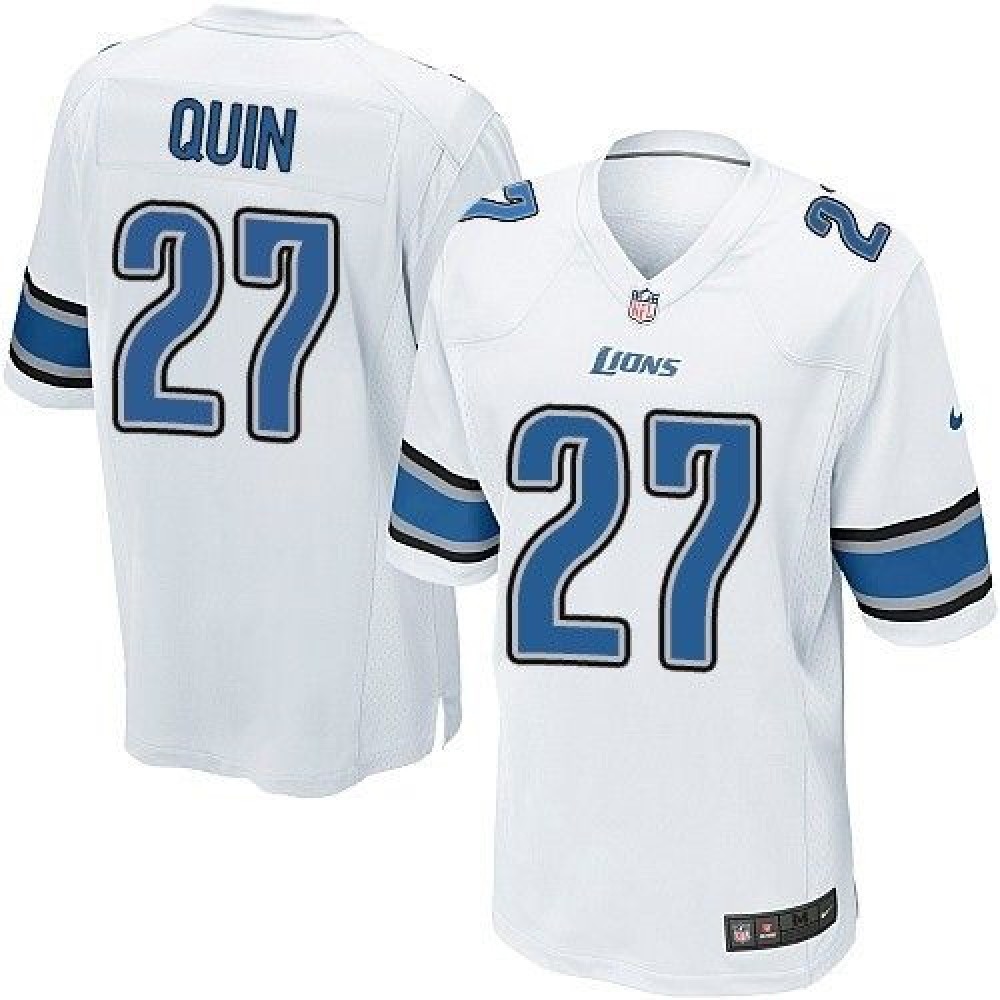 Lions #27 Glover Quin White Youth Stitched NFL Elite Jersey