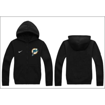 Miami Dolphins Authentic Logo Hoodie Black